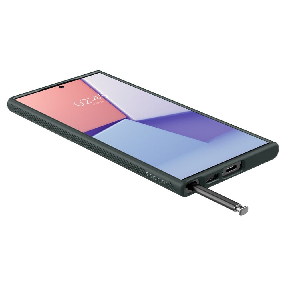 Spigen Samsung Galaxy S23 Ultra Liquid Air Θήκη Σιλικόνης - Abyss Green