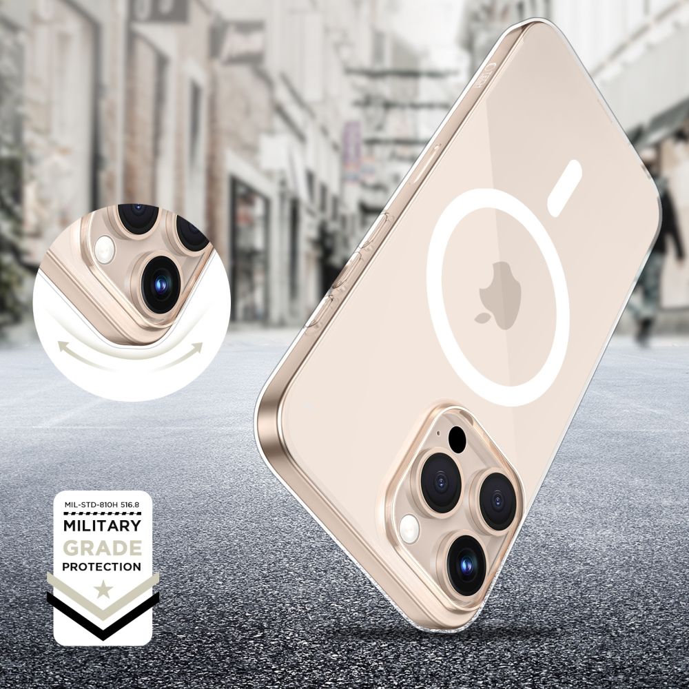 Tech - Protect iPhone 16 Pro Flexair Θήκη Σιλικόνης TPU με MagSafe - Διάφανη