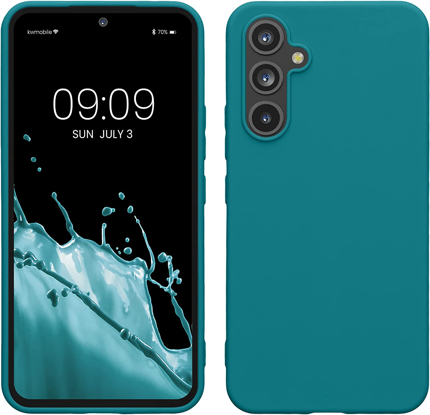KW Samsung Galaxy A54 5G Θήκη Σιλικόνης TPU - Teal Matte - 60796.57