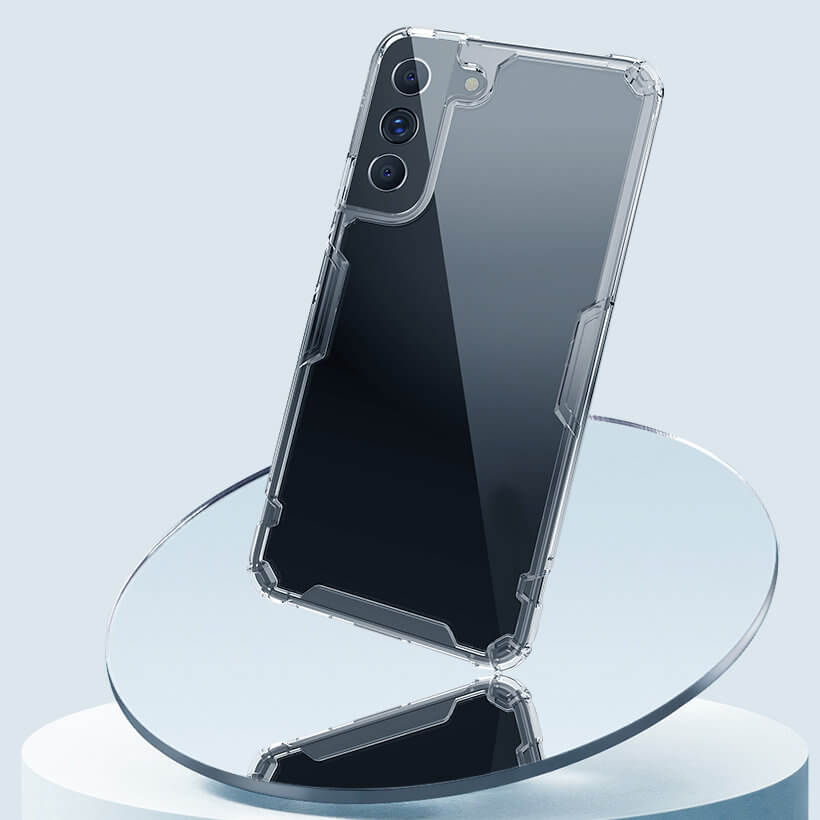 Nillkin Samsung Galaxy S22 Nature Pro - Σκληρή Θήκη με Πλαίσιο Σιλικόνης - Διάφανη