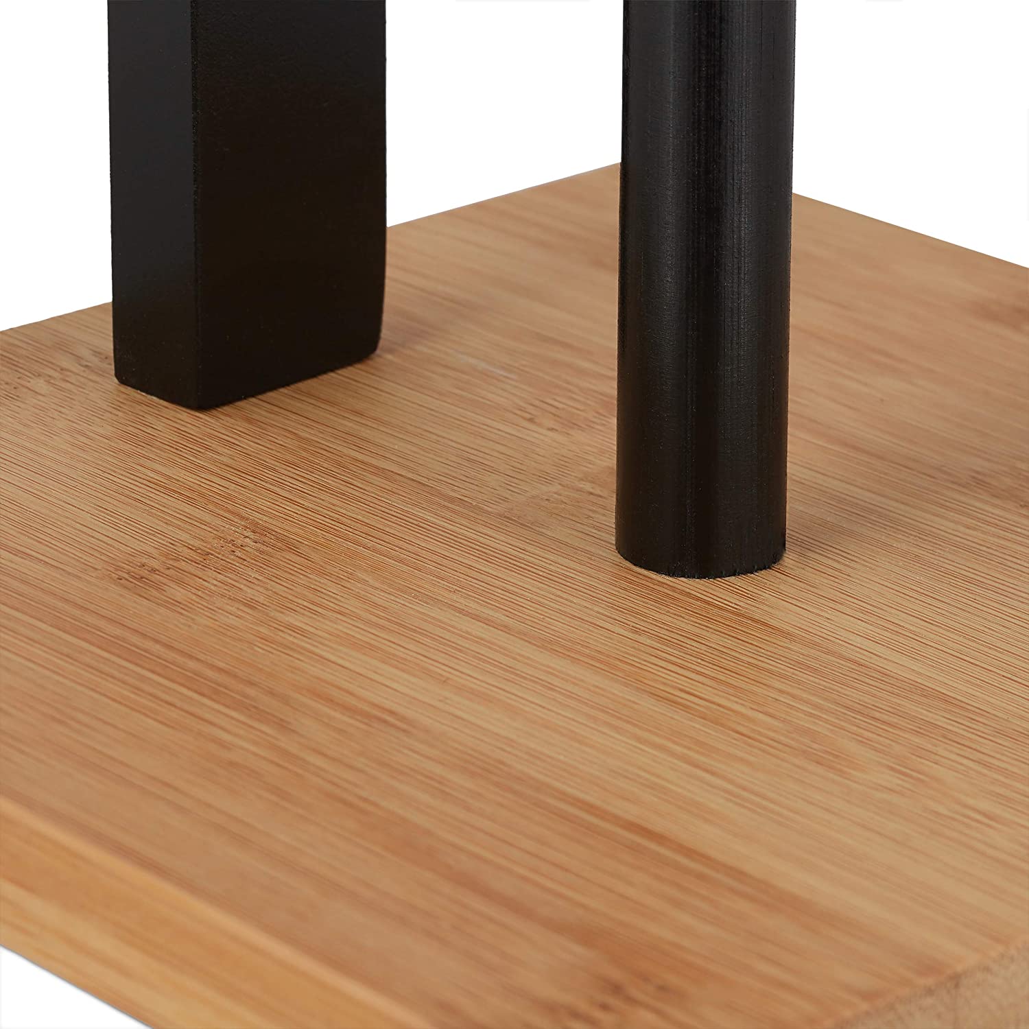 Relaxdays Βάση για Χαρτί Τουαλέτας - Natural / Black - 4052025276102