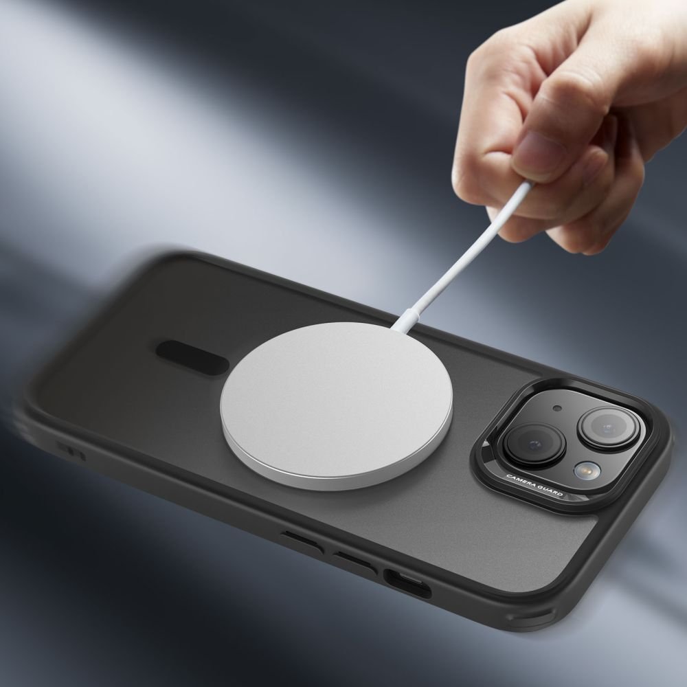 ESR iPhone 15 Plus Classic Hybrid Halolock Σκληρή Θήκη με Πλαίσιο Σιλικόνης και MagSafe - Frosted Black