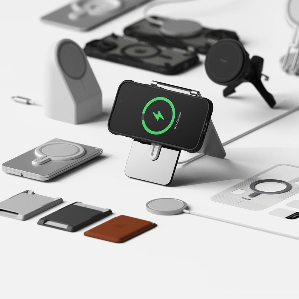 Ringke iPhone 15 Fusion X MagSafe Σκληρή Θήκη με Πλαίσιο Σιλικόνης και MagSafe - Matte Black - Ημιδιάφανη