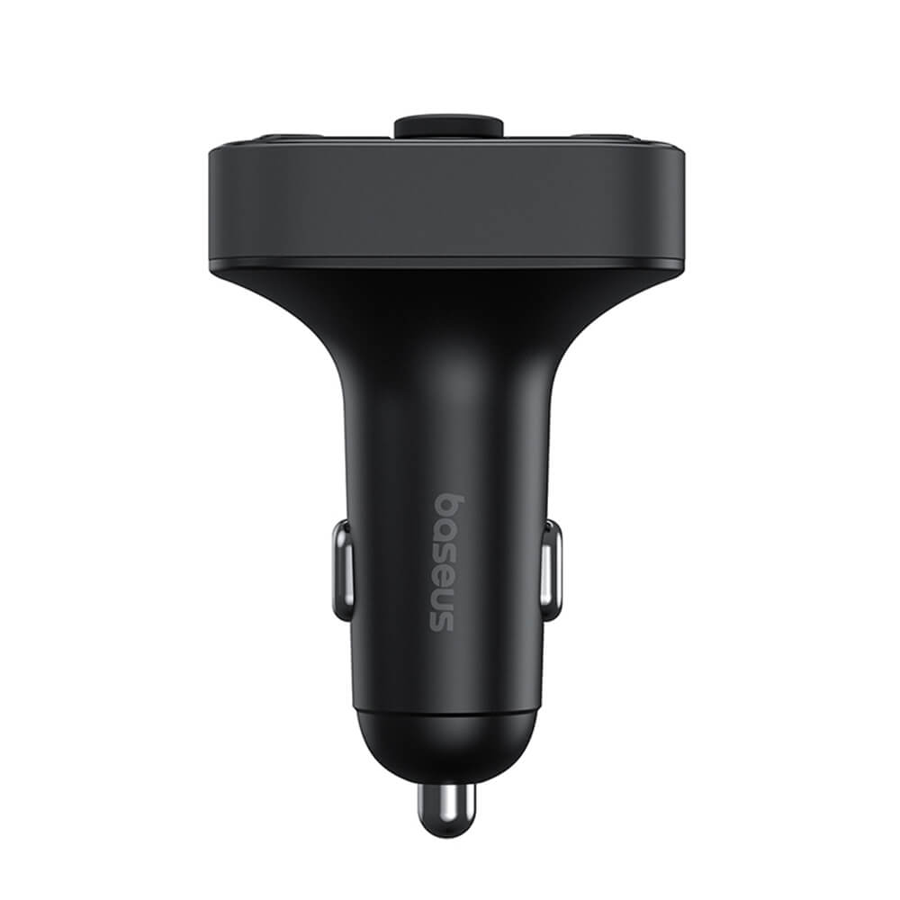 Baseus S - 09 Lite FM Transmitter με 2 Θύρες USB και 1 Θύρα Type - C για Αναπαραγωγή Μουσικής / Φόρτιση Κινητών στο Αυτοκίνητο - Cluster Black