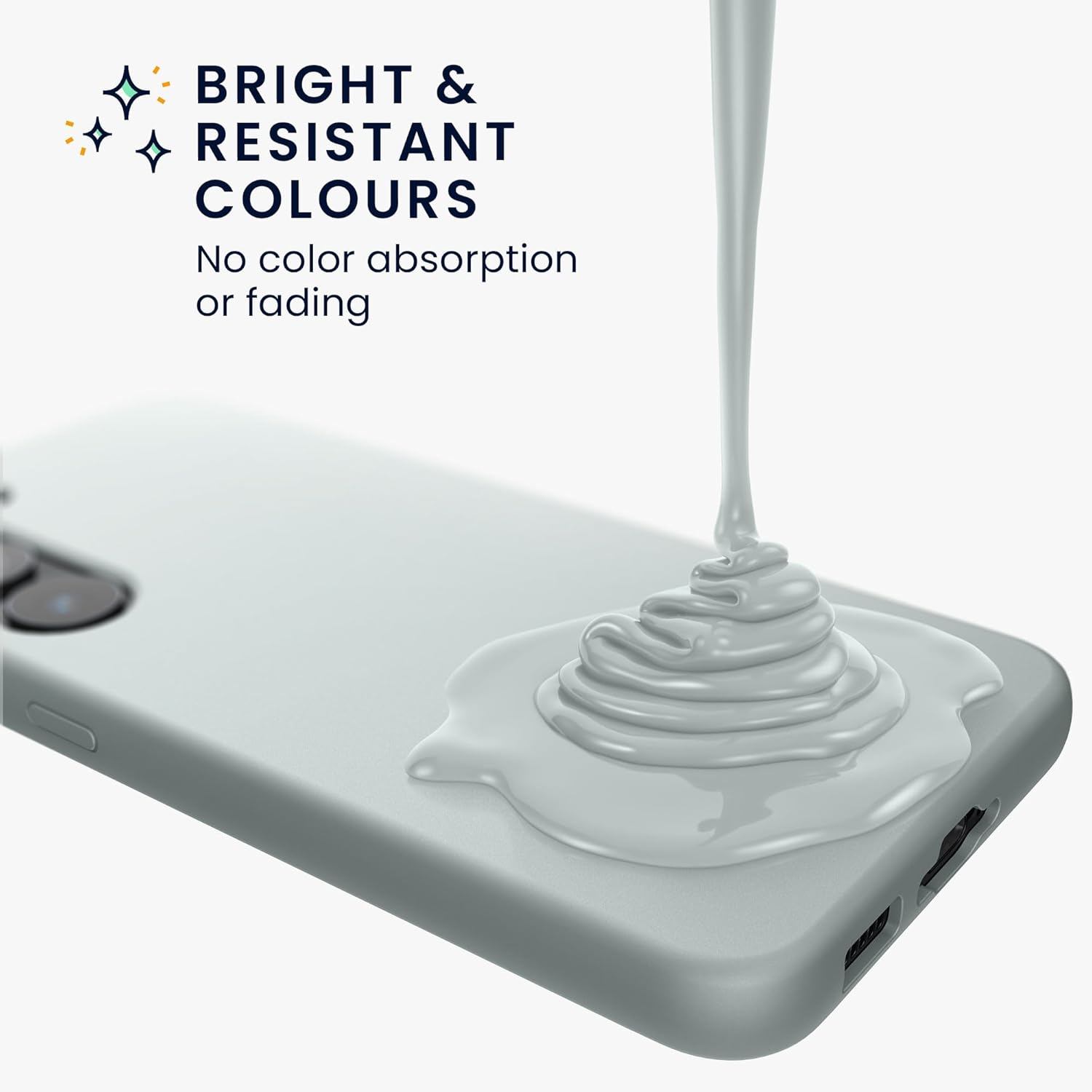 KW Samsung Galaxy S24+ Θήκη Σιλικόνης Rubberized TPU - Cool Mint