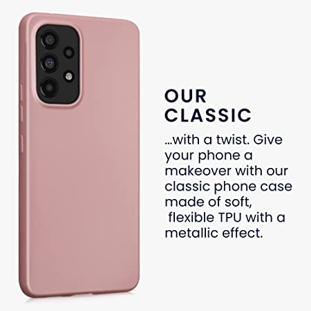 KW Samsung Galaxy A53 5G Θήκη Σιλικόνης TPU - Metallic Rose Gold - 57958.31