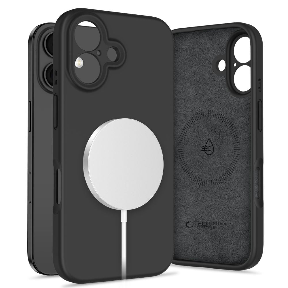 Tech - Protect iPhone 16 Liquid Silicone - MagSafe Θήκη Σιλικόνης TPU - Black