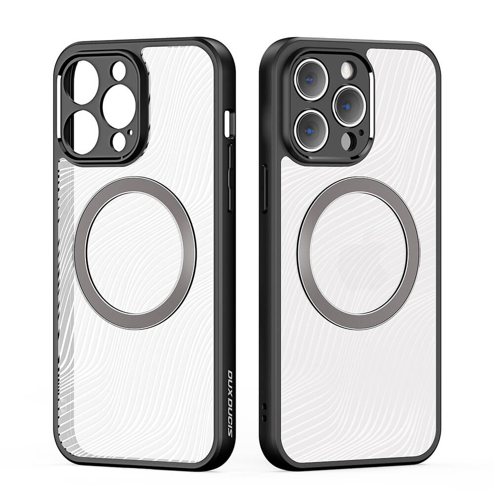 Dux Ducis iPhone 14 Pro Aimo MagSafe Σκληρή Θήκη με Πλαίσιο Σιλικόνης και MagSafe - Black