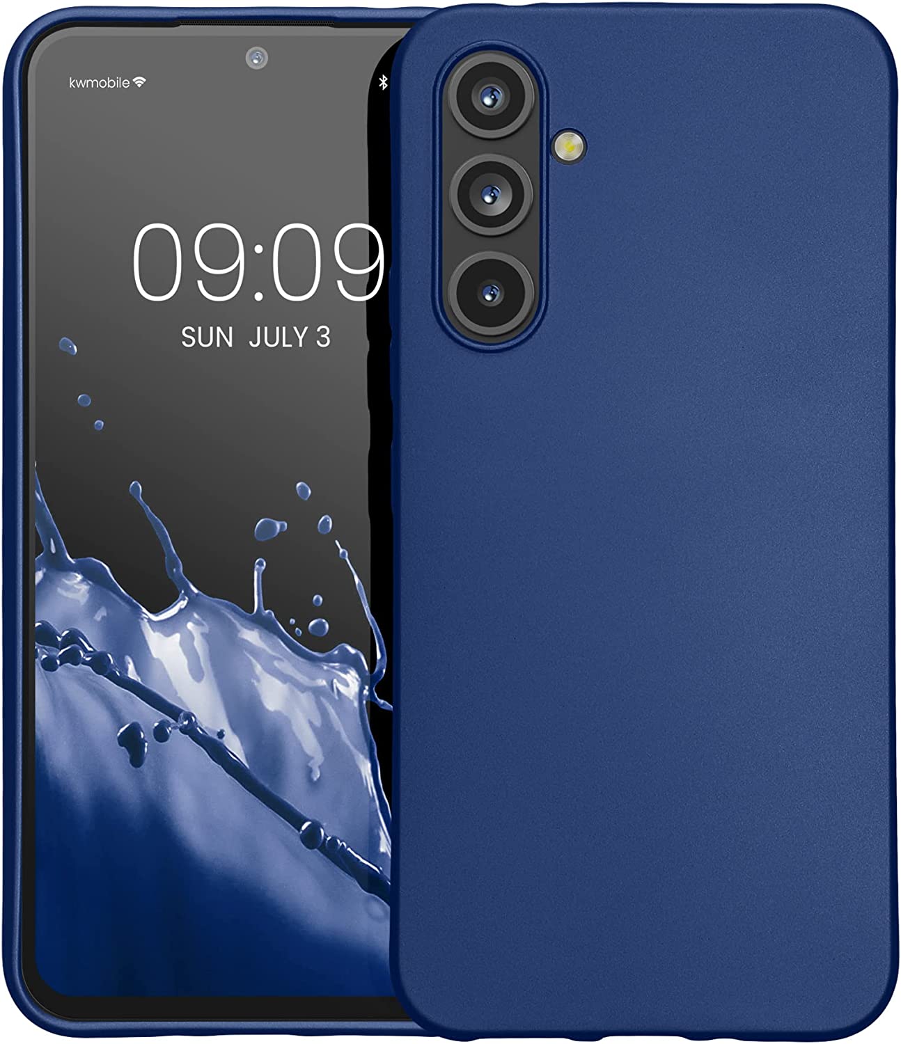KW Samsung Galaxy A54 5G Θήκη Σιλικόνης TPU - Metallic Blue - 60797.64