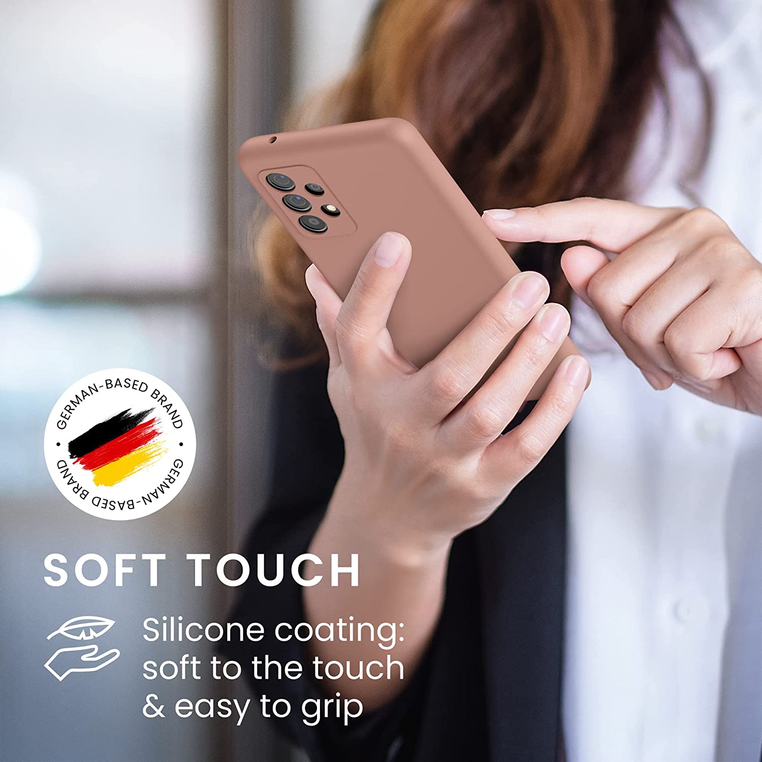 KW Samsung Galaxy A52 / A52 5G / A52s 5G Θήκη Σιλικόνης Rubber TPU - Orange Clay - 54347.237