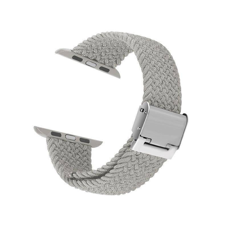 Crong Λουράκι Apple Watch 2/3/4/5/6/7/8/9/10/11 - SE (1/2/3) - 38/40/41/42mm Wave Band - Light Grey