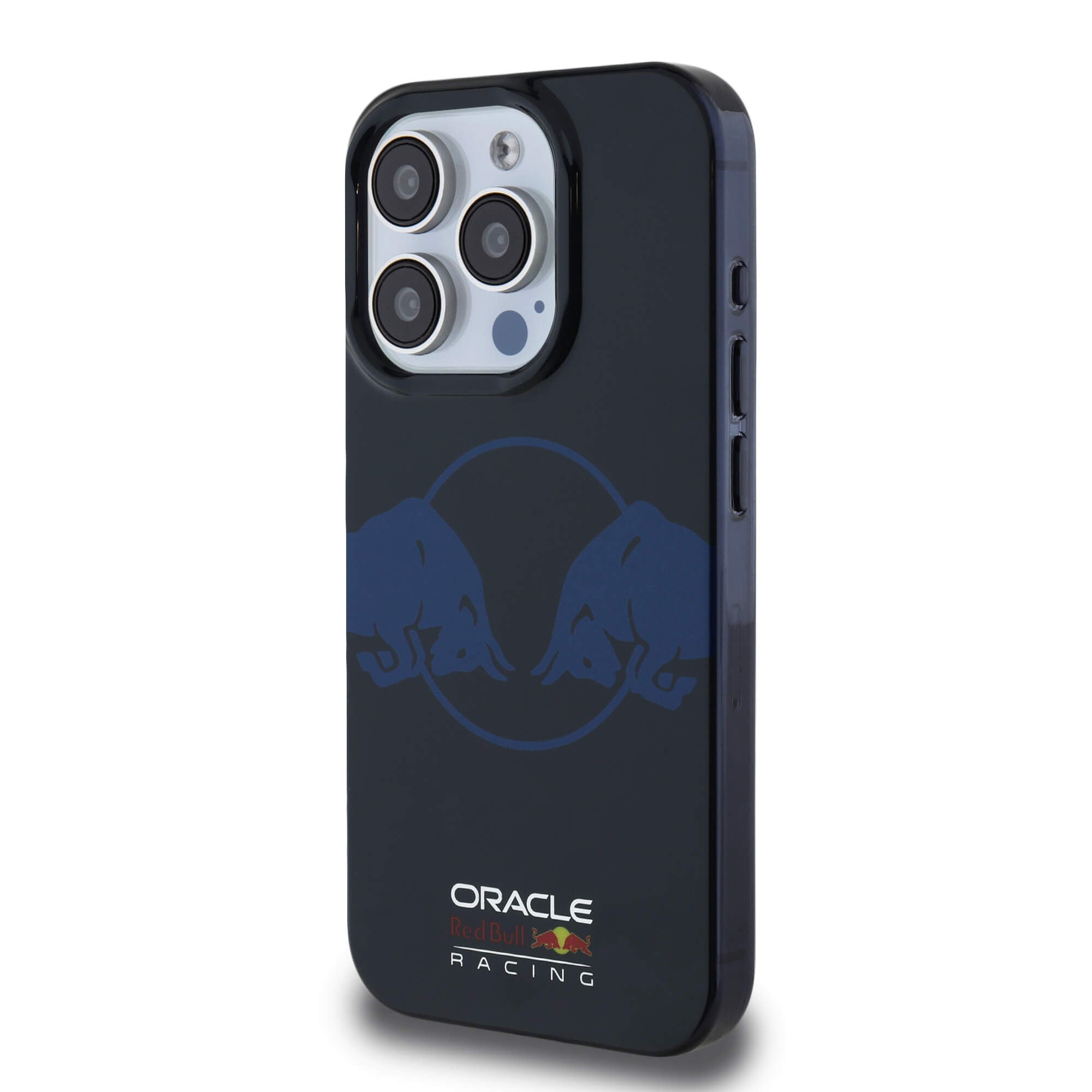 Red Bull iPhone 15 Pro - IML Two Bulls - MagSafe Σκληρή Θήκη με Πλαίσιο Σιλικόνης - Navy - RBHMP15L24HIDBV
