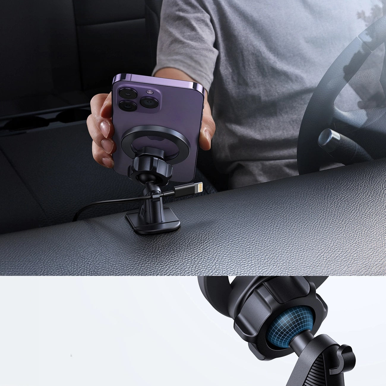 Joyroom Universal Μαγνητική Βάση για το Ταμπλό του Αυτοκινήτου - Black - JR - ZS376