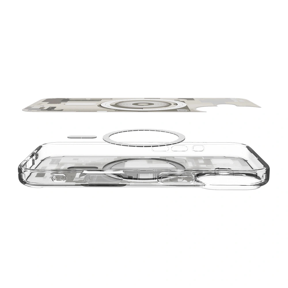 Spigen iPhone 17 - Ultra Hybrid Mag - Σκληρή Θήκη με Πλαίσιο Σιλικόνης Και MagSafe - Zero One Natural Titanium