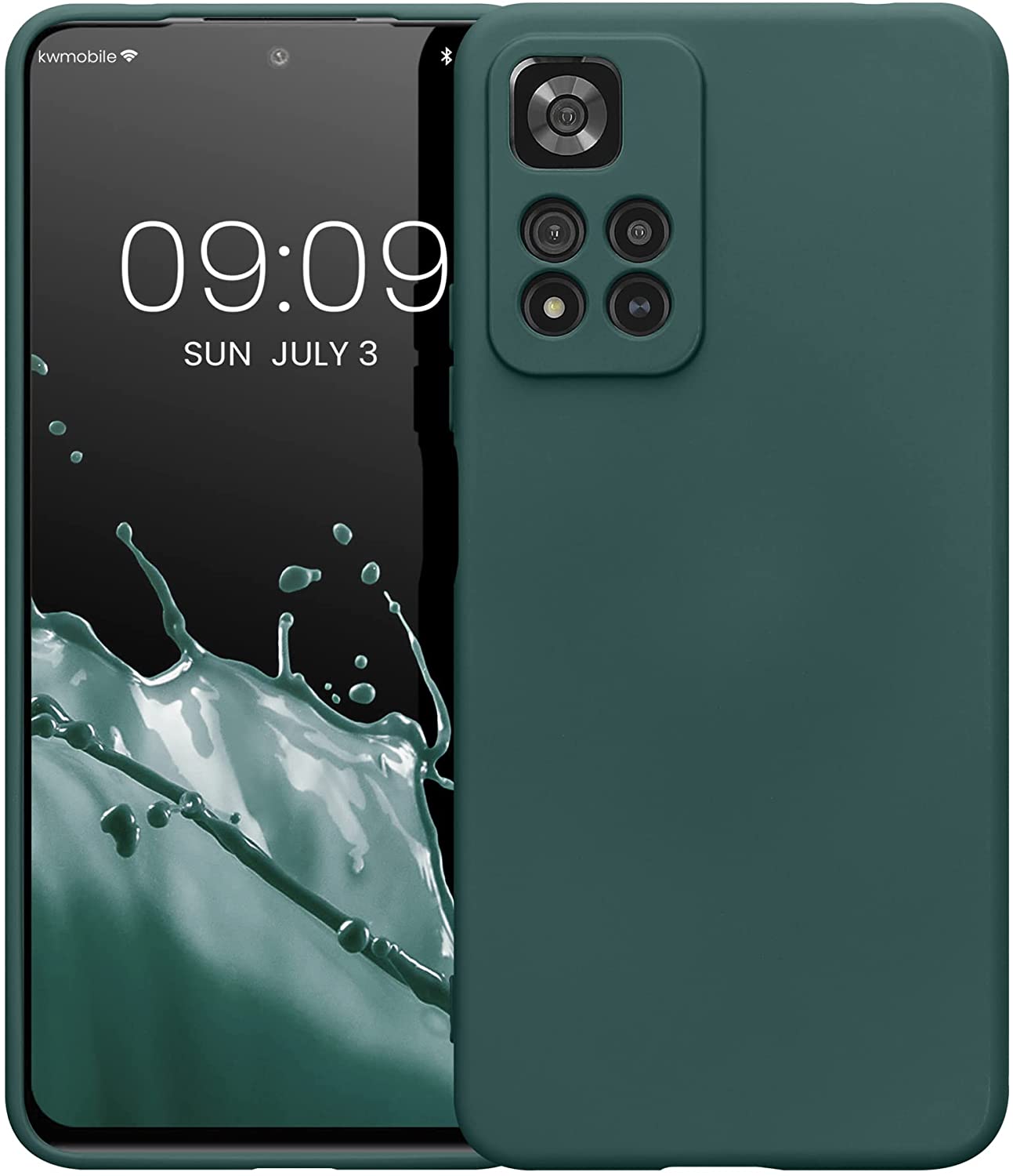 KW Xiaomi Redmi Note 11 Pro+ 5G Θήκη Σιλικόνης Rubberized TPU - Moss Green - 58097.169
