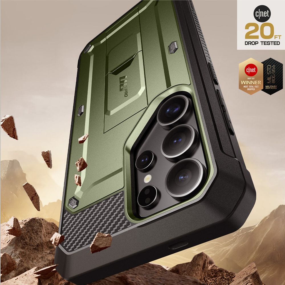 Supcase Samsung Galaxy S25 Ultra Unicorn Beetle Pro 2 Σκληρή Θήκη με Προστασία Οθόνης και Stand - Green