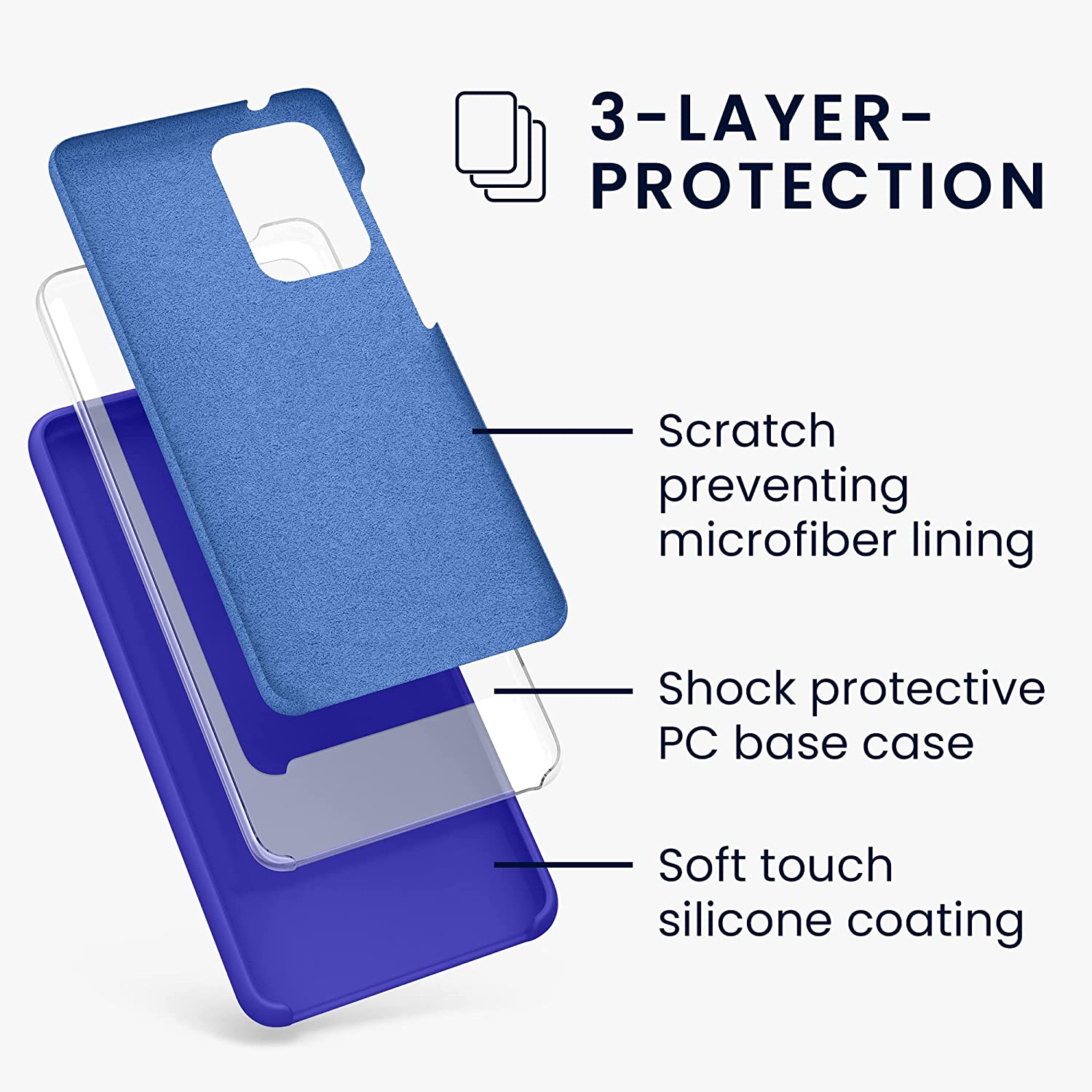KW Samsung Galaxy A52 / A52 5G / A52s 5G Θήκη Σιλικόνης Rubber TPU - Baltic Blue - 54347.134