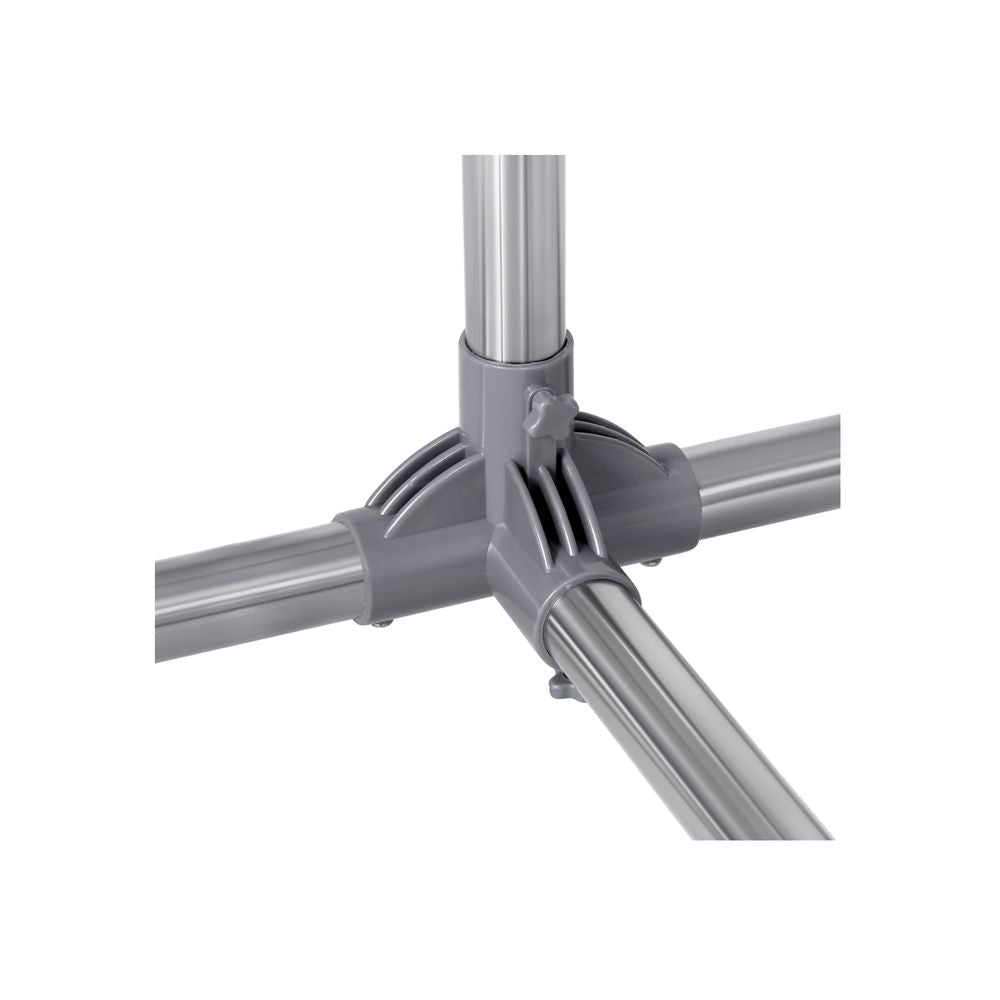 Songmics Τροχήλατη Κρεμάστρα Δαπέδου - Ράγα Ρούχων με Ρυθμιζόμενο Ύψος - Grey - LLR401