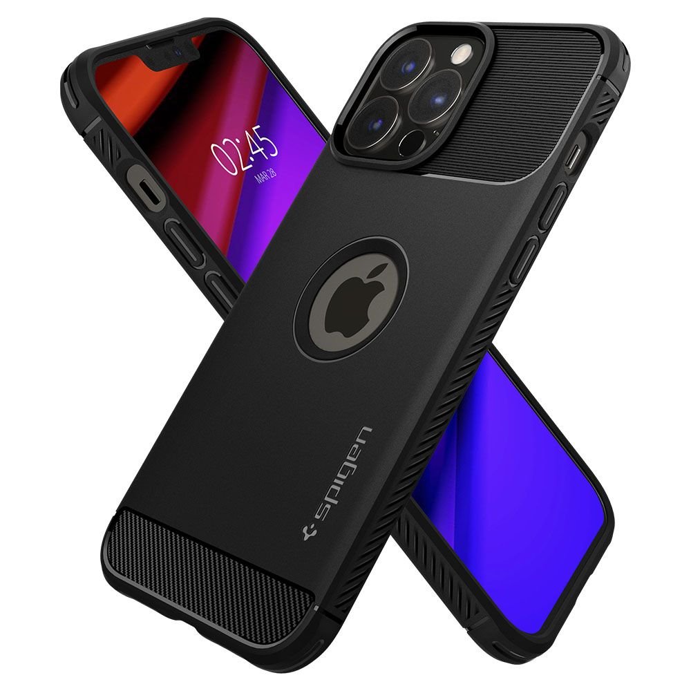 Spigen iPhone 13 Pro Θήκη TPU Rugged Armor - Black