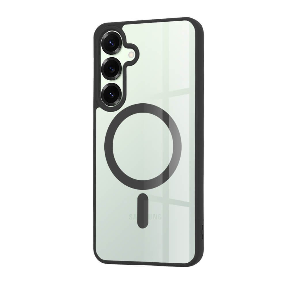 Techsuit Samsung Galaxy S25 Plus - MagSafe Pro - Σκληρή Θήκη με Πλαίσιο Σιλικόνης - Black
