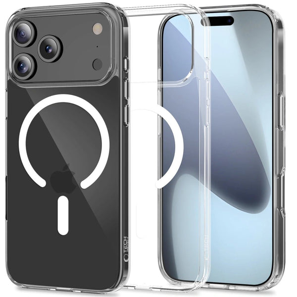 Tech - Protect iPhone 17 Pro - Flexair Hybrid MagSafe - Σκληρή Θήκη με Πλαίσιο Σιλικόνης και MagSafe - Διάφανη