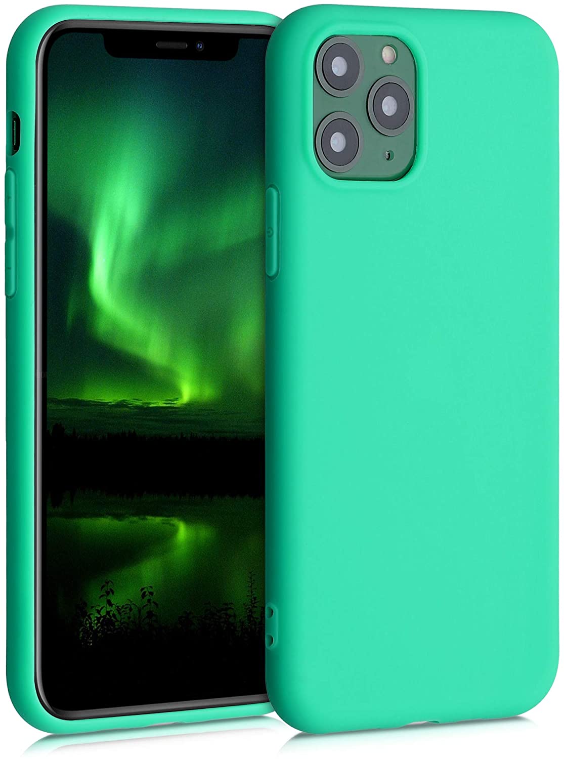 KW iPhone 11 Pro Θήκη Σιλικόνης TPU - Neon Turquoise - 49781.126