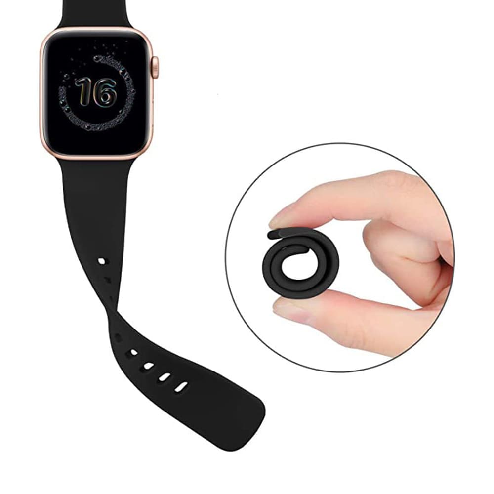 Techsuit W031 Λουράκι Apple Watch 4/5/6/7/8/9/10/11 - SE (1/2/3) - ULTRA (1/2/3) - 44/45/46/49mm Watchband Λαστιχένιο - Black
