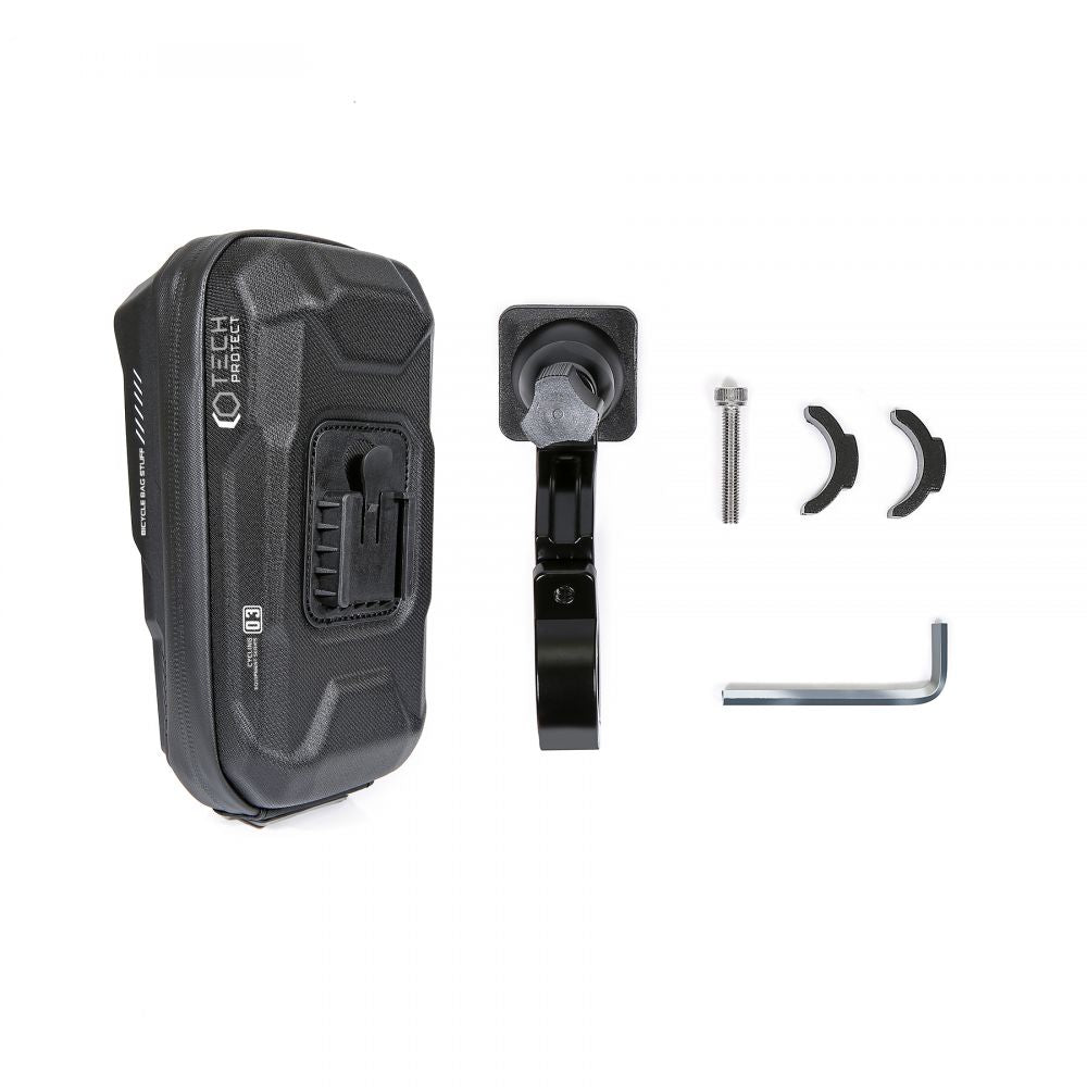 Tech - Protect XT3S Bike Mount Universal Τσάντα Αποθήκευσης για Τιμόνι Ποδηλάτου - 0,6L - Black