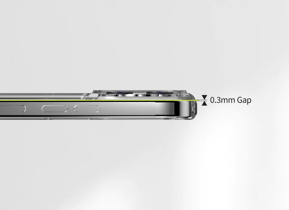 SwitchEasy iPhone 14 Pro Crush M Case Σκληρή Θήκη με Πλαίσιο Σιλικόνης και Magsafe - Διάφανη