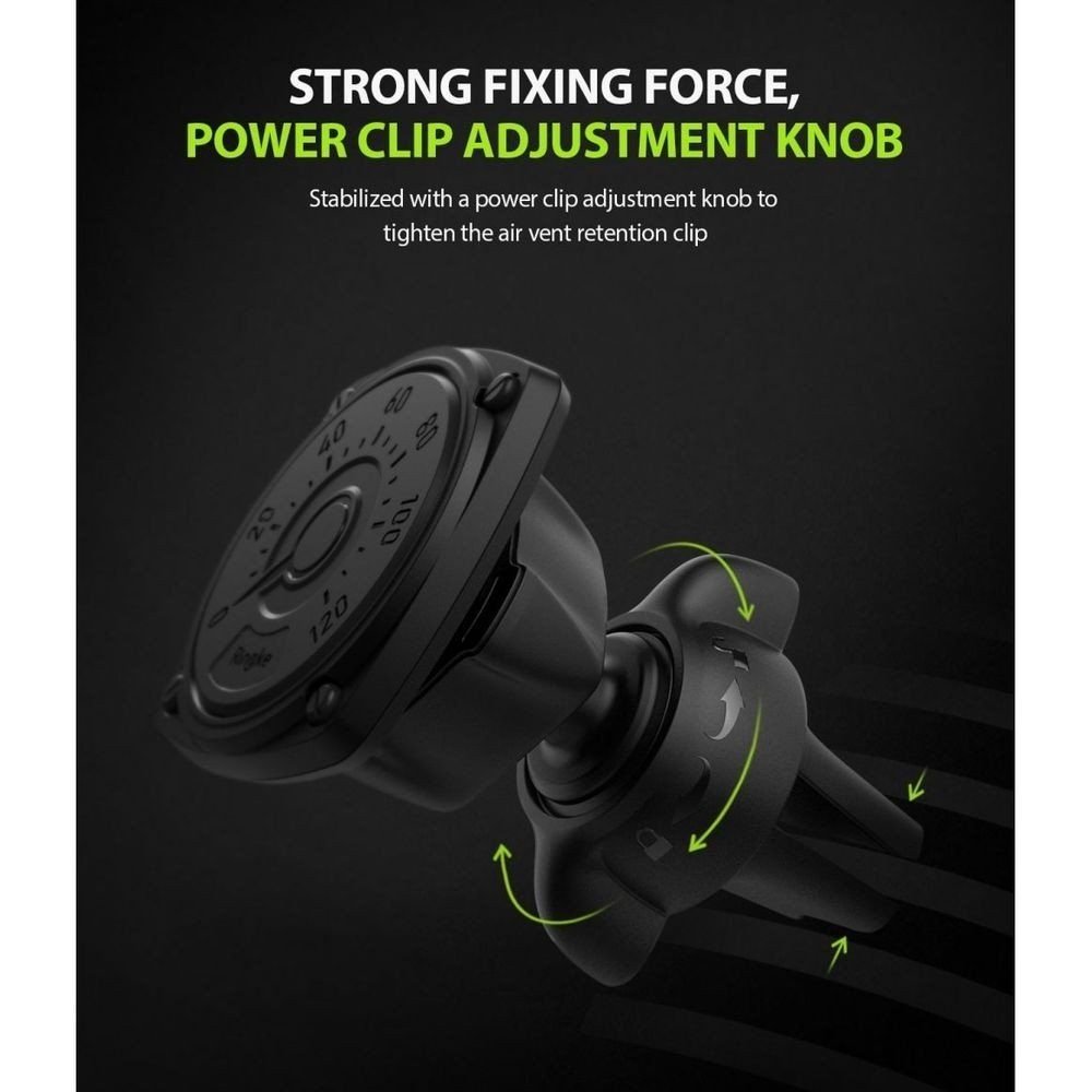 Ringke Power Clip Μαγνητική Βάση Αυτοκινήτου Αεραγωγού - Black
