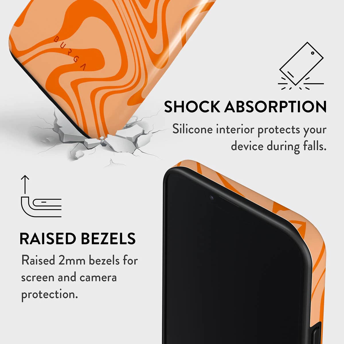 Burga iPhone 13 Fashion Tough Σκληρή Θήκη - High Vibrations