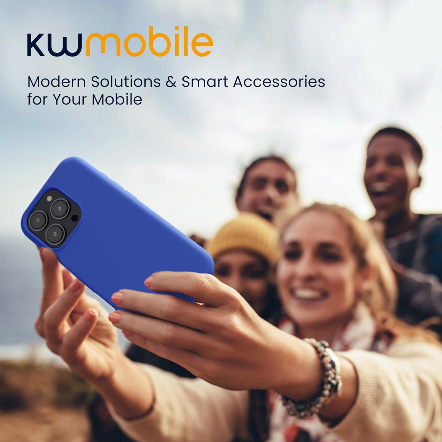 KW iPhone 16 Pro Max Θήκη Σιλικόνης Rubberized TPU - Baltic Blue