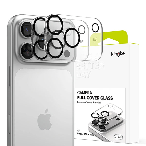 Ringke iPhone 17 Pro Max - Camera Full Cover - Αντιχαρακτικό Γυαλί για την Κάμερα - 2 Τεμάχια - Black