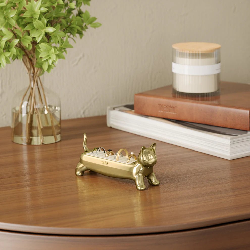 Umbra Ali Cat Κοσμηματοθήκη Δαχτυλιδιών - Brass