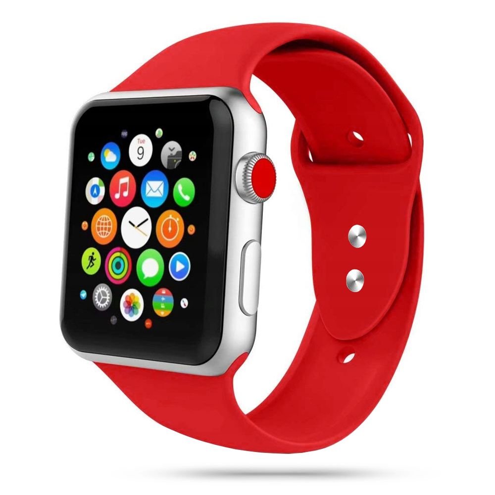 Tech - Protect Λουράκι Apple Watch 2 / 3 / 4 / 5 / 6 / 7 / 8 / 9 / SE - 38 / 40 / 41 mm IconBand Λαστιχένιο - Red