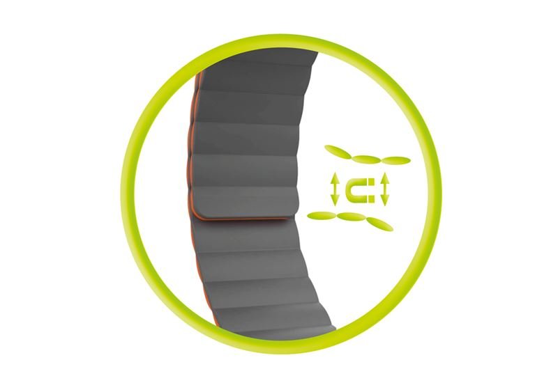 Mobile Origin Λουράκι Apple Watch 4/5/6/7/8/9/10/11 - SE (1/2/3) - Ultra (1/2/3) - 42/44/45/49mm Strap II Σιλικόνης - Orange / Grey