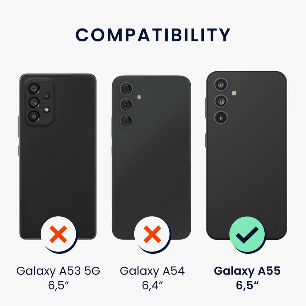 KW Samsung Galaxy A55 5G Θήκη από Φυσικό Ξύλο - Design Indian Sun - Dark Brown