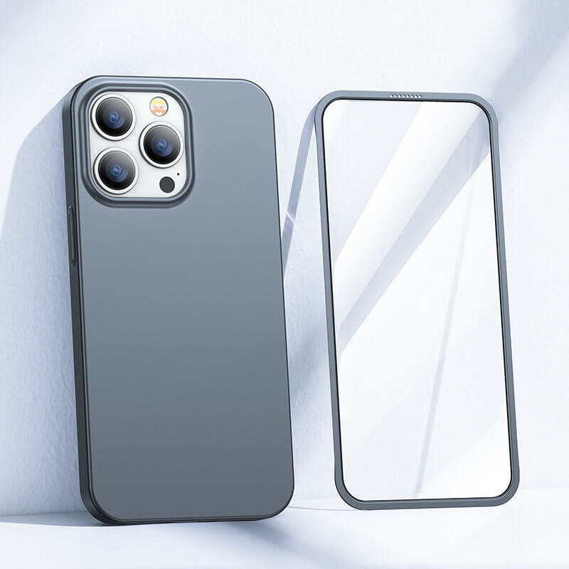 Joyroom iPhone 13 Pro Full Case με Προστασία Οθόνης - Grey - JR - BP935