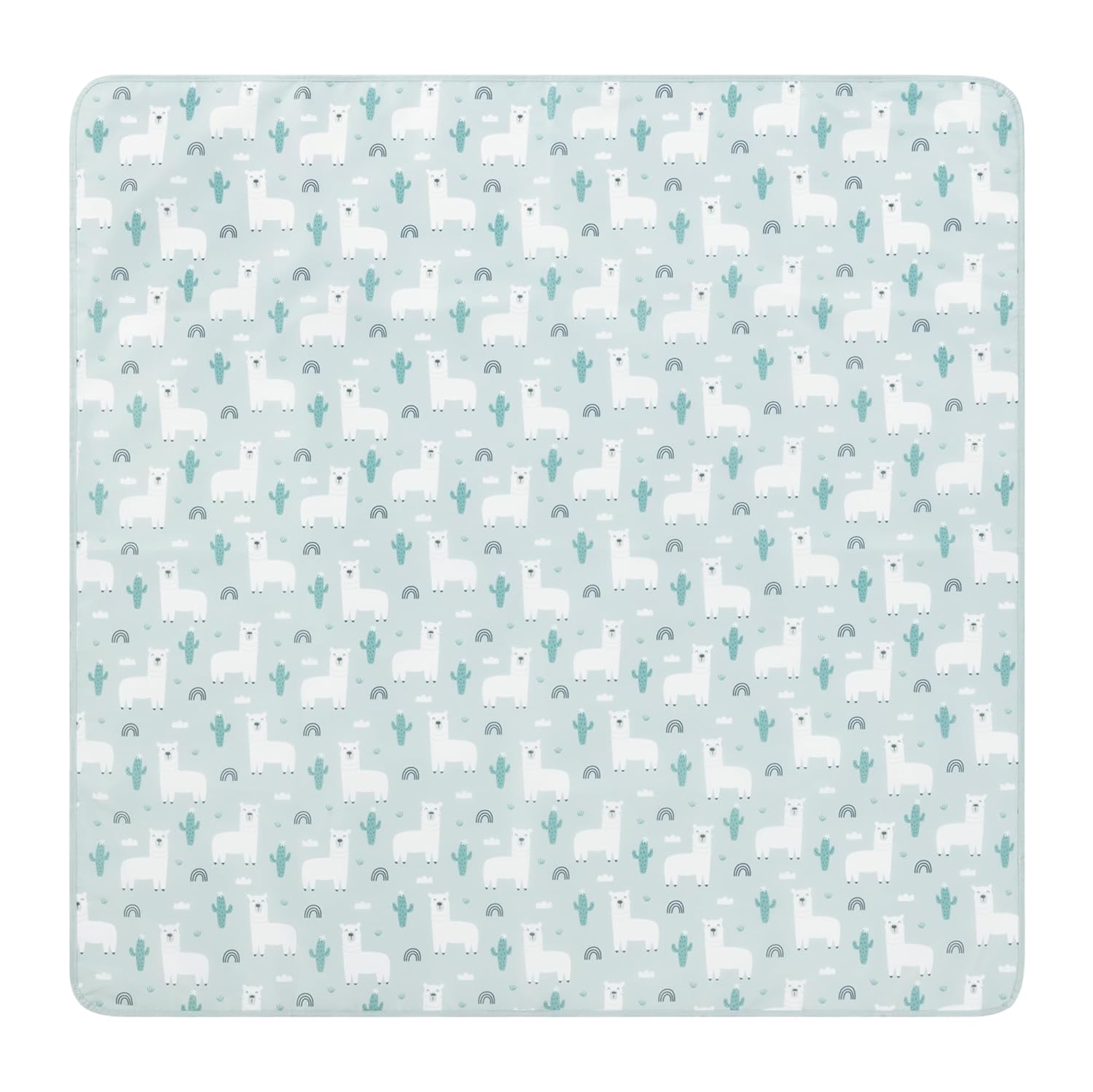 Navaris Παιδικό Αντιολισθητικό Αδιάβροχο Xαλάκι για Κάθισμα Φαγητού - 110 x 110 cm - Green - 61524.1.07