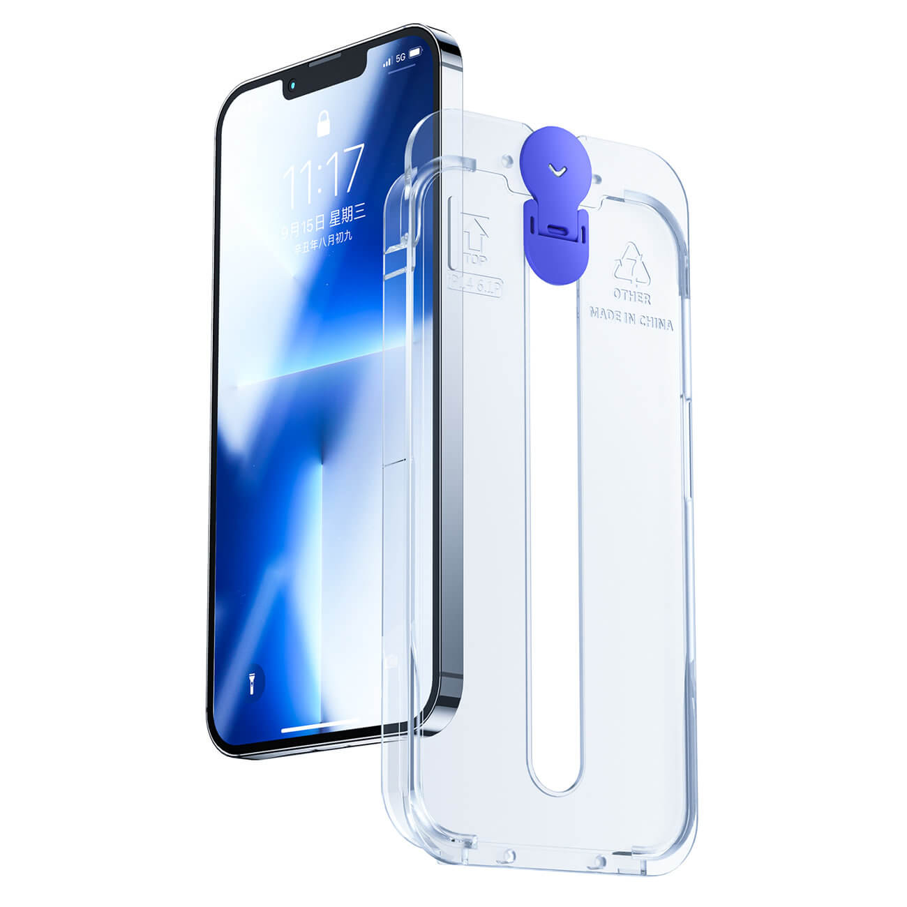 Joyroom Knight Series iPhone 14 Pro 9H Tempered Glass Αντιχαρακτικό Γυαλί Οθόνης με Κιτ Τοποθέτησης - Black - JR - H10