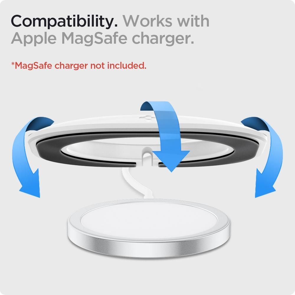 Spigen MagFit Pad Βάση Στήριξης για Φορτιστή MagSafe - White