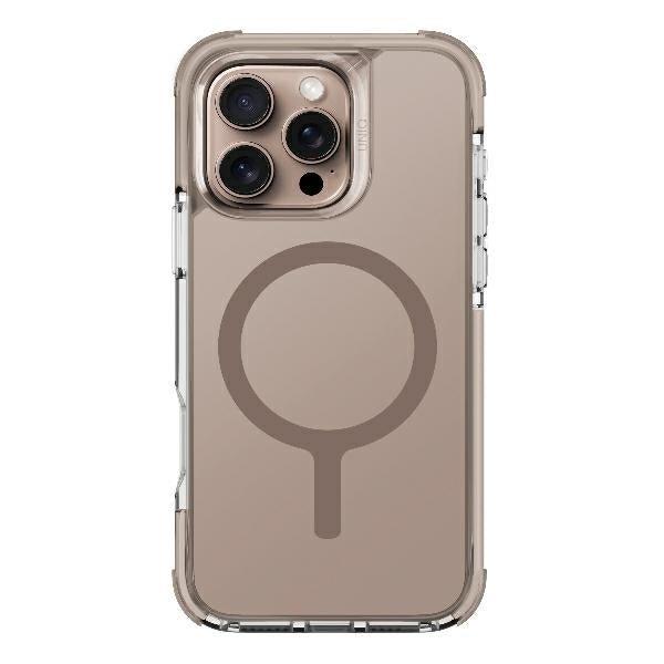Uniq iPhone 16 Pro Max Combat Magclick Σκληρή Θήκη με Πλαίσιο Σιλικόνης και MagSafe - Taupe Gold