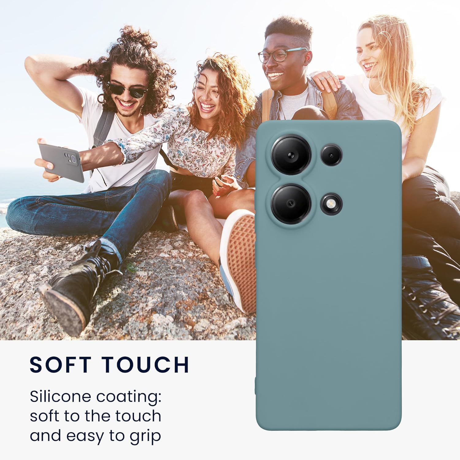 KW Xiaomi Redmi Note 13 Pro 4G Θήκη Σιλικόνης TPU - Antique Stone