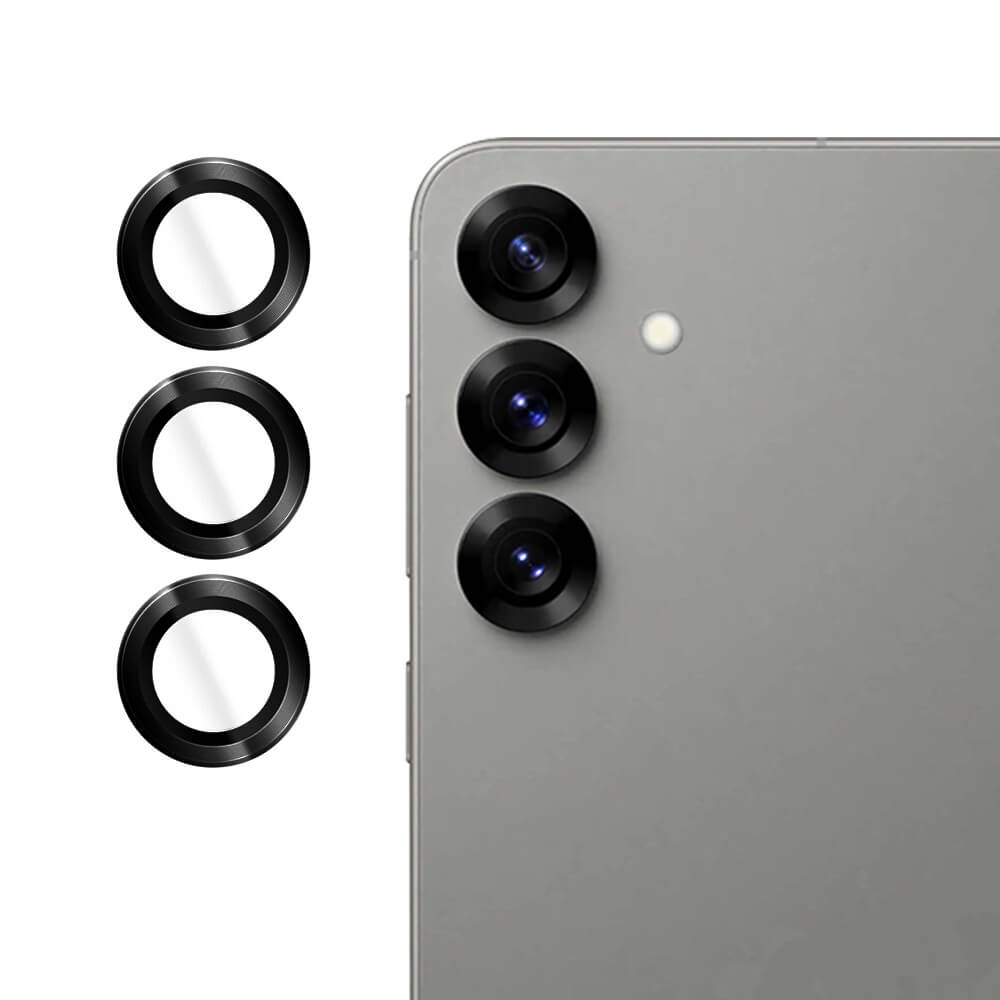 Lito Samsung Galaxy S25 - S+ Camera Glass Protector - Αντιχαρακτικό Γυαλί για την Κάμερα - Black