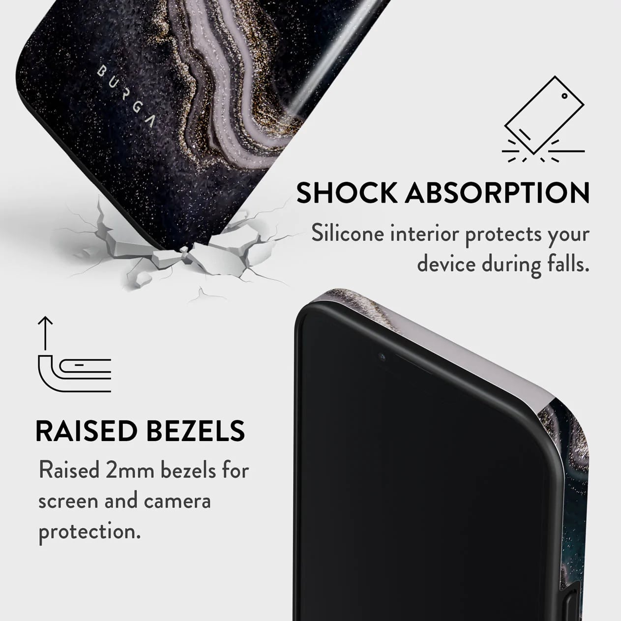 Burga iPhone 14 Pro Fashion Tough Σκληρή Θήκη - Magic Night