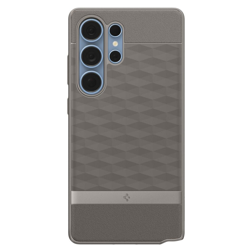 Spigen Samsung Galaxy S25 Ultra - Parallax Mag Θήκη Σιλικόνης με Σκληρό Πλαίσιο και MagSafe - Ash Grey