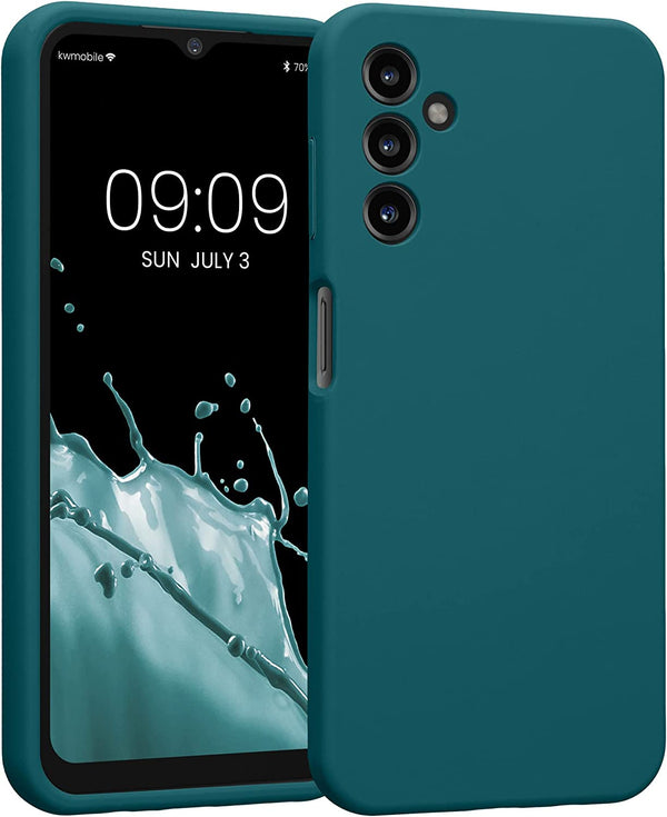 KW Samsung Galaxy A14 5G Θήκη Σιλικόνης Rubber TPU - Teal Matte - 60808.57