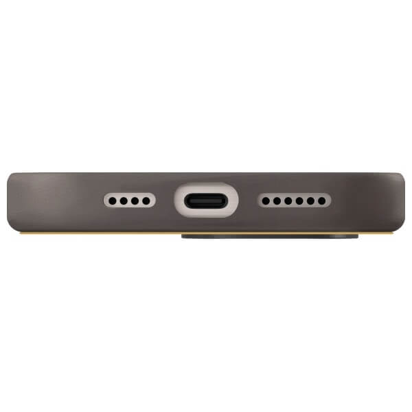 Uniq iPhone 16 Pro - Lyden DS - Σκληρή Θήκη με Επένδυση Συνθετικού Δέρματος και MagSafe - Yellow / Grey