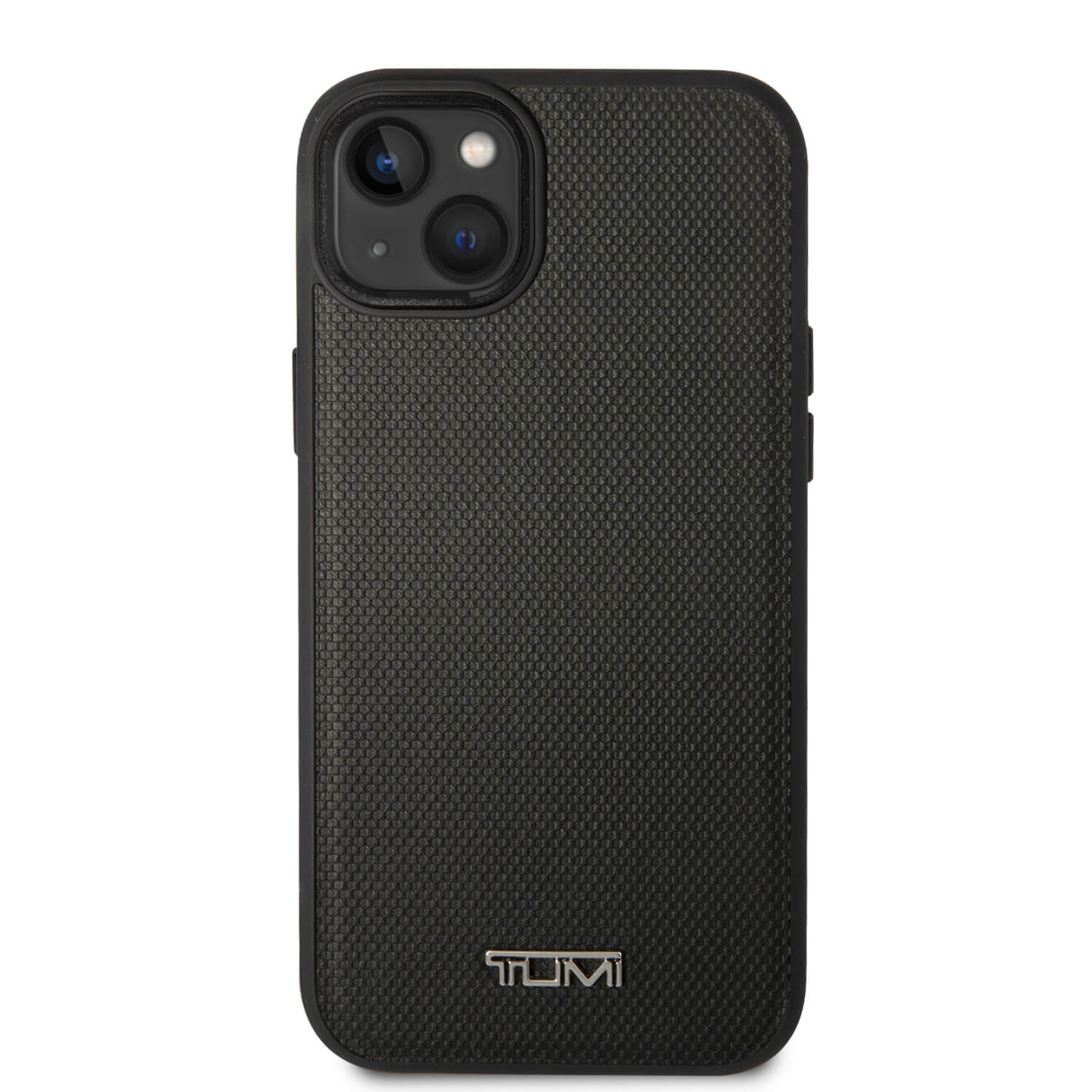 Tumi iPhone 15 / 14 / 13 Leather Balistic Pattern MagSafe Θήκη από Γνήσιο Δέρμα με MagSafe - Black