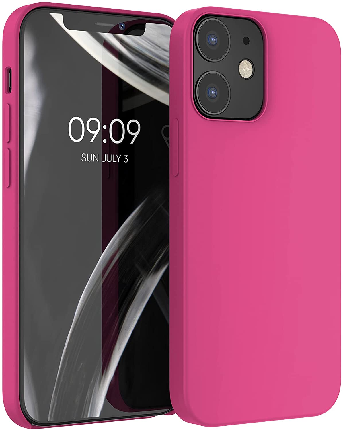 KW iPhone 12 / iPhone 12 Pro Θήκη Σιλικόνης Rubber TPU - Raspberry Sorbet - 52641.213
